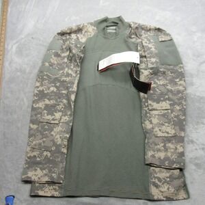 Massif Army‎ Sweatshirt Mens Medium Green Military Digital Camo ACS Elbow Pad